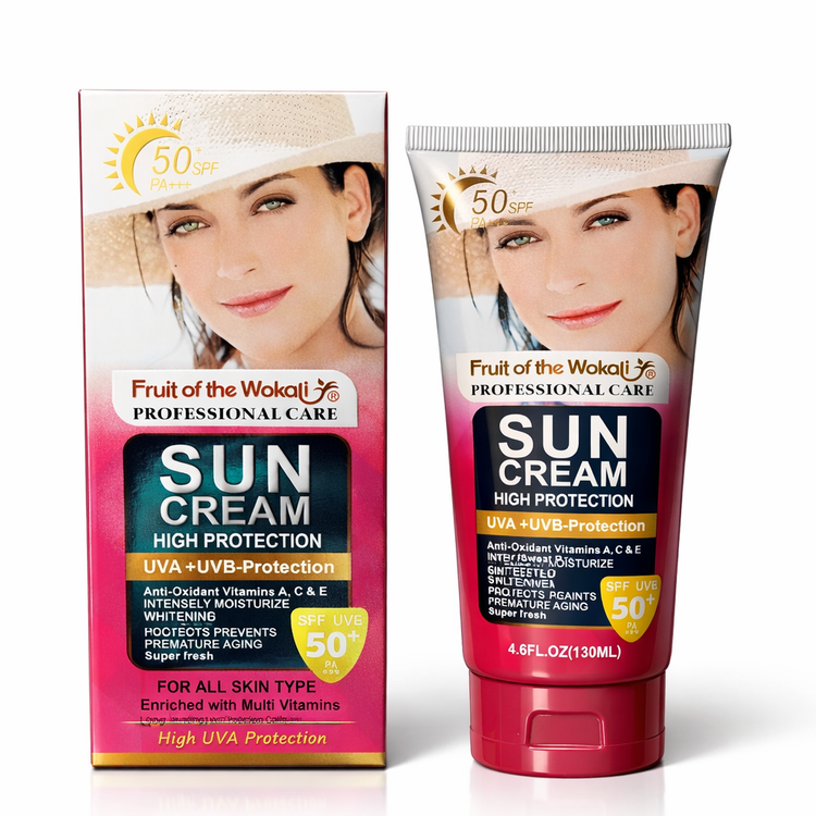 کرم ضد آفتاب بی رنگ وُکالی SPF 50 حجم ۱۳۰ میلی لیتر
