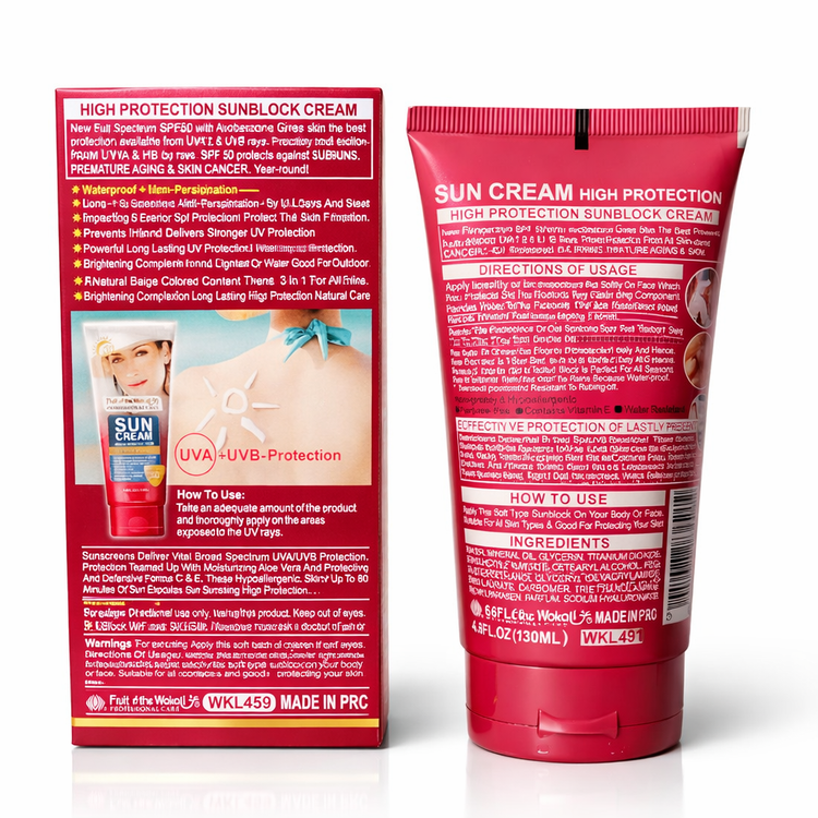 کرم ضد آفتاب بی رنگ وُکالی SPF 50 حجم ۱۳۰ میلی لیتر