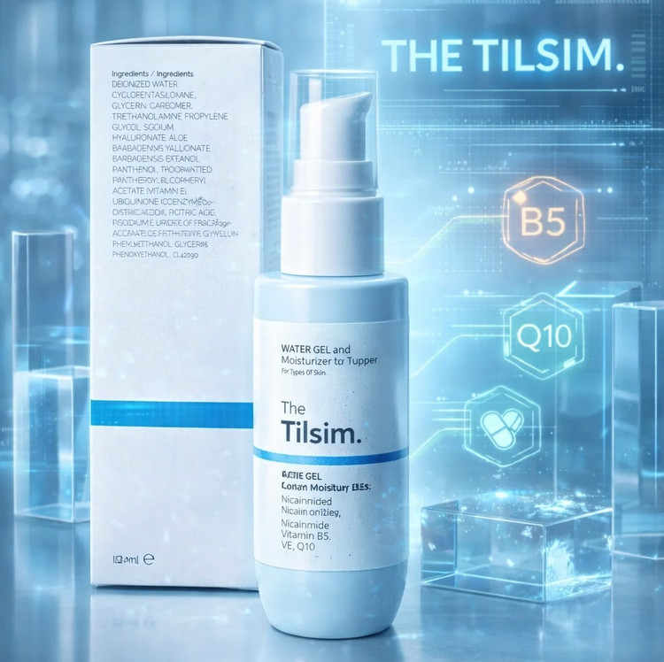 ژل آبرسان و مرطوب کننده و پرایمر آرایش تیلسیم TISLIM حجم ۵۰ میلی لیتر برای انواع پوست