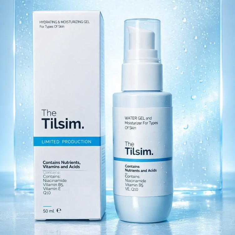 ژل آبرسان و مرطوب کننده و پرایمر آرایش تیلسیم TISLIM حجم ۵۰ میلی لیتر برای انواع پوست