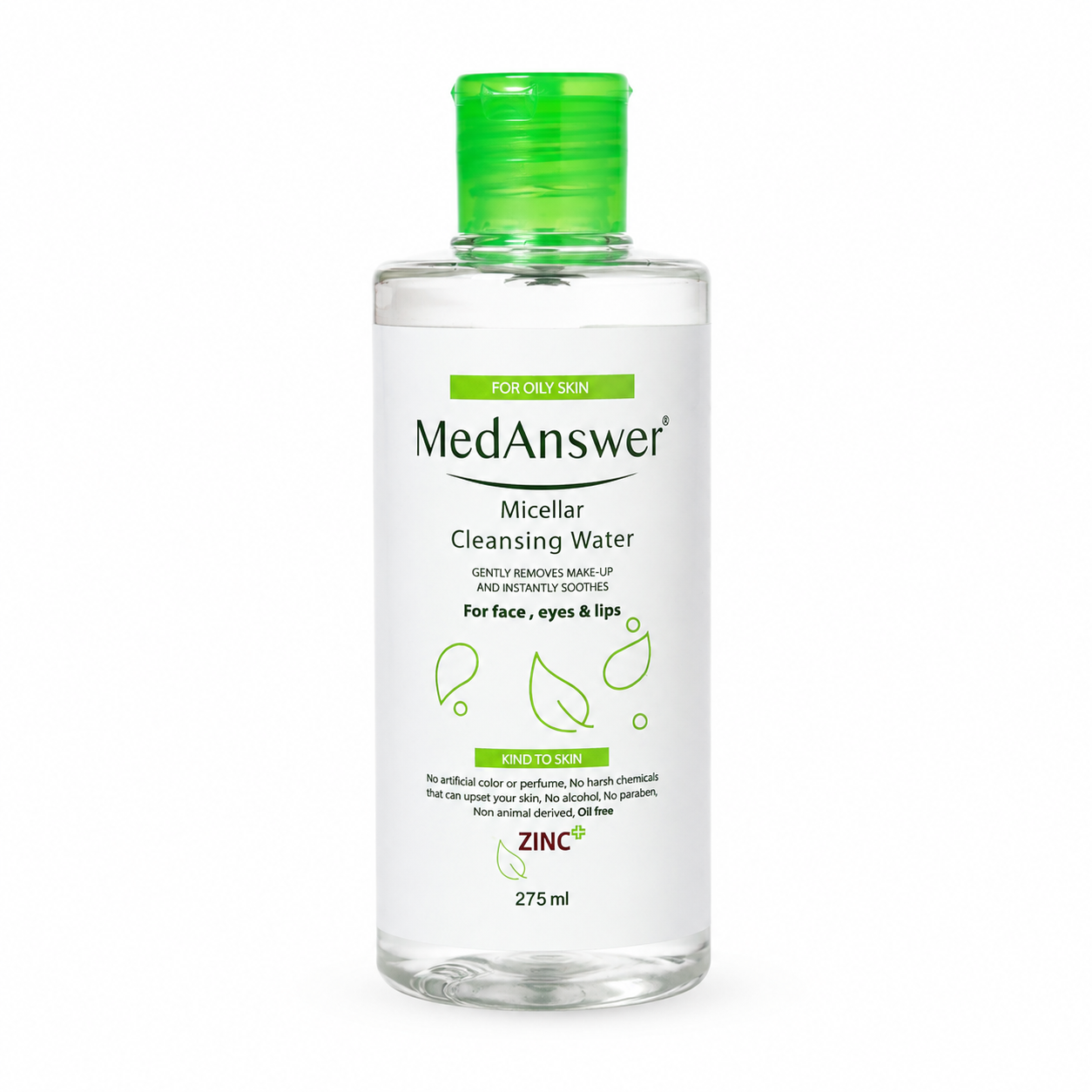 میسلار واتر مدانسر Medanswer مناسب برای انواع پوست حجم ۲۷۵ میلی لیتر