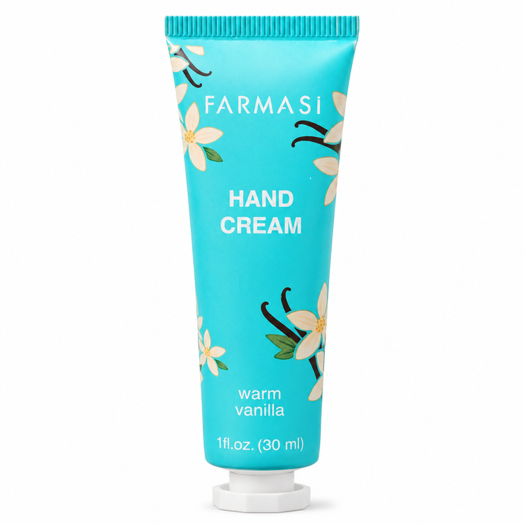 کرم مرطوب کننده دست و صورت فارماسی FARMASI مدل WARM VANILLA حجم ۳۰ میلی لیتر