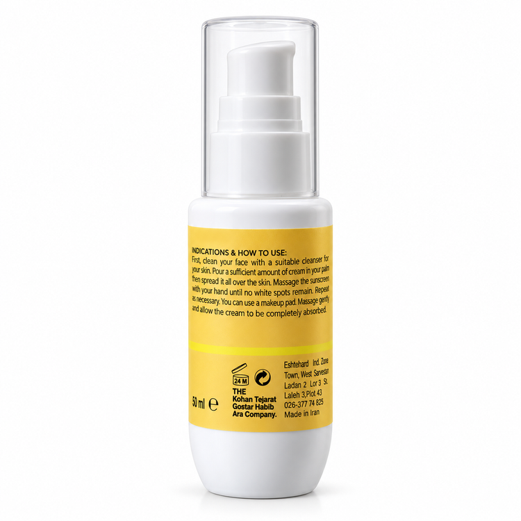 کرم ضد آفتاب GLAMA گلاما بی رنگ و ضد لک مدل ANTI SPOT مناسب انواع پوست SPF 50