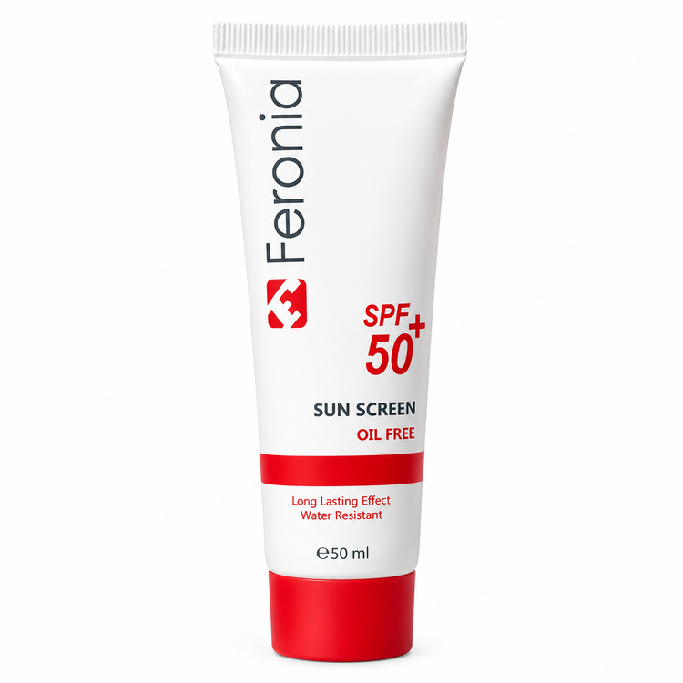 کرم ضد آفتاب ضد آب فاقد چربی فِرونیا FERONIA حجم ۵۰ میلی لیتر SPH 50